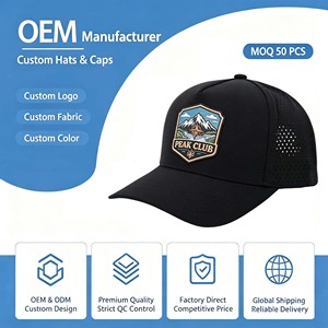 Gorra Deportiva con Logotipo Personalizado, Ligera, de Secado Rápido, Transpirable, Impermeable, con Orificios Perforados con Láser - Product Image 1