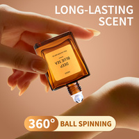 Huile de parfum roll-on 30 ml sans alcool, unisexe, longue durée, parfum corporel 360 °   Rollerball portable avec logo personnalisé, en gros, OEM, ODM