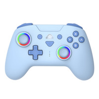 Contrôleur sans fil d'éclairage respiratoire RVB pour Switch Lite OLED PC Sky Blue Six-Axis Sensor 600mah Joystick Game Controller