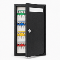 Coffre-fort à clés en acier avec serrure mécanique, armoire murale de rangement pour clés, casier métallique compact, épaisseur 1 mm/3 mm pour hôtels