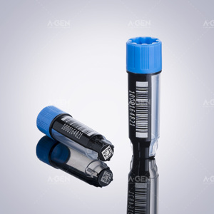 Flacons cryogéniques stériles à vis en PP de 0,5 ml, 1,0 ml, 1,9 ml avec filetage externe, boîte <span class=keywords><strong>SBS</strong></span>, 3 codes QR, pour stockage d'échantillons en laboratoire - Product Image 3