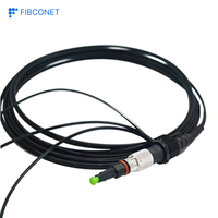Cable de Fibra Óptica Redondo Preconectado FTTA IP68 SC APC, Cable de Conexión Personalizado, Conector Impermeable para Exteriores