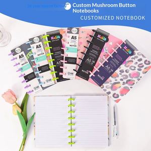 Cross-Border Factory Wholesale Creative A5 Mushroom Buckle Loose-<b>Leaf</b> 100 Sheets Cute Cartoon Student Notebook Stock - Product Image 4