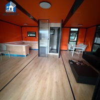 RELYANCE Rumah Kontainer Expandable Desain Modern 4 Kamar Tidur 1 Kamar Mandi Rumah Kantor Portabel 20/40FT Garansi 3 Tahun