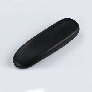 Accoudoirs en PU pour chaise de bureau, noirs, ensemble de 2 pièces, design moderne fixe - Product Image 2