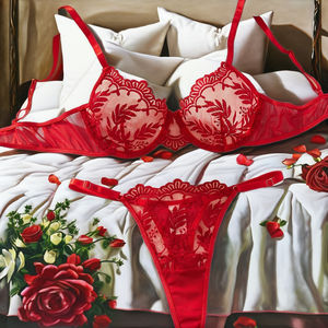 Olgun bayan seksi açık fincan ve iç çamaşırı seti fantezi dantel sutyen seksi bayanlar resimleri şeffaf dantel kırpma üst sutyen - Product Image 1