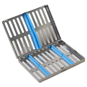 Boîte de stérilisation pour instruments chirurgicaux dentaires, gestion des pièces à main à grande vitesse, boîte de rangement pour outils de 10 pièces en acier - Product Image 3