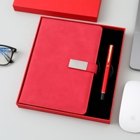Vente en gros de haute qualité Fabricant a5 Cahier en cuir souple avec stylo pour homme Logo personnalisé Cahier et stylo d'affaires coffret cadeau