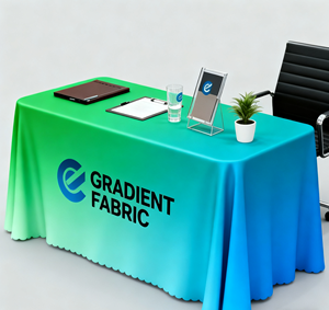 Tùy chỉnh thiết kế sôi động hình bán nguyệt bảng Bìa colorfast bền đàn hồi bảng vải cho kinh doanh nếm hiển thị - Product Image 1