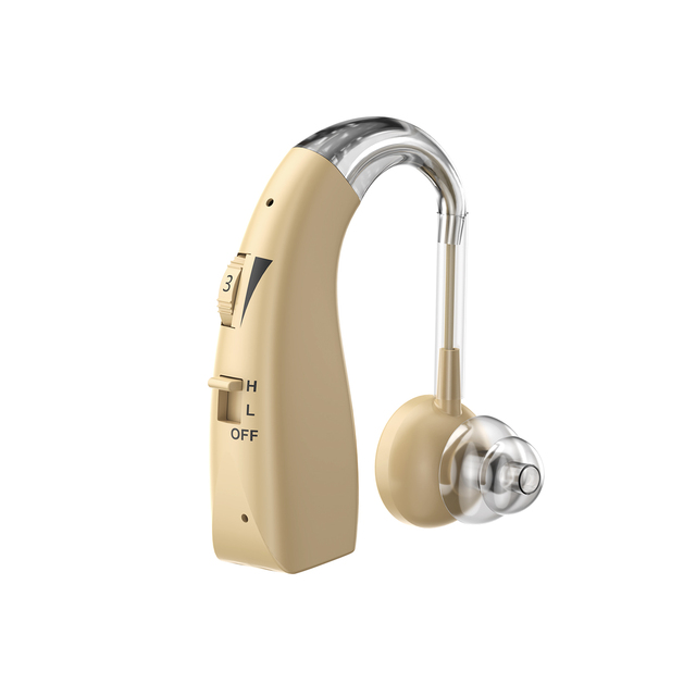 Wholesale 2 Channel Analog Rechargeable BTE Hearing Aid Noise Reduction Adjustable Volume 500Hz-3100Hz Frequency Range CE
