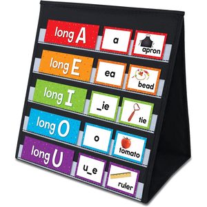 Tabla de bolsillo de doble cara para escritorio, tablero de presentación para el aula, tarjetas de frases de 3 pulgadas, portátil - Product Image 1