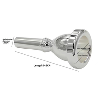 Embout de tuba en laiton, embout en cuivre, accessoire d'instrument de musique pour instruments à vent en cuivre, adapté au sousaphone