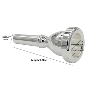 Embout de <span class=keywords><strong>tuba</strong></span> en laiton, embout en <span class=keywords><strong>cuivre</strong></span>, accessoire d'<span class=keywords><strong>instrument</strong></span> de musique pour instruments à vent en <span class=keywords><strong>cuivre</strong></span>, adapté au sousaphone - Product Image 2
