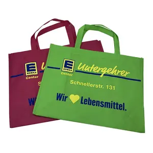 Hot Sell Non-woven Bag With Screen Printing Reusable Grocery Non Woven Fabric Tote Shopping Bags