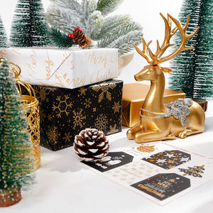 Wholesale Christmas Gilt Tissue 43*300cm Gift Luxury Custom Packaging <b>Wrapping</b> <b>Paper</b> <b>Roll</b> - Product Image 6