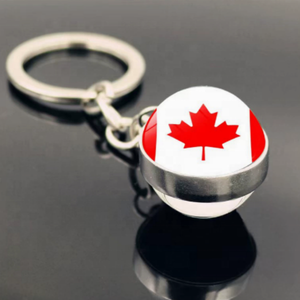 Llavero Metálico con Bandera Americana, Souvenir para Canadá, Brasil, <span class=keywords><strong>Cuba</strong></span>, México, Perú, Chile, Colombia, Argentina, con Colgante <span class=keywords><strong>de</strong></span> Bola <span class=keywords><strong>de</strong></span> Cristal - Product Image 3