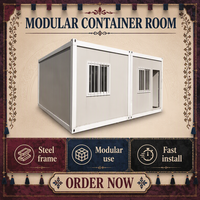 Maison Modulaire Conteneurisée 20FT*8FT, Kit Plat pour Expédition, Combinaison Flexible, Maison Préfabriquée