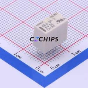 G6J-2P-Y DC5 Signal Relay DIP,5.7x10.6mm Relay 5V 2 Changeover: 2C (DPDT-Changeover)::: 110V-DC/125V-AC Silver + Gold Plated - Product Image 1