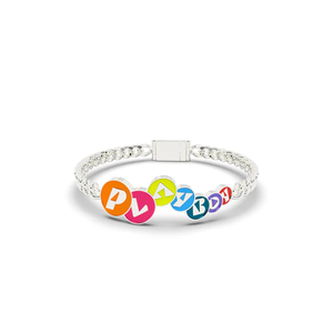 Pulsera Cubana STAY PLAYFUL, Diseño de Eslabones Cubanos Hecho a Mano, Acabado Pulido de Alta Calidad, Joyería de Moda Moderna y Atrevida - Product Image 1