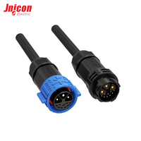 Connecteur circulaire hybride haute densité M25 3+9 broches 30A 5A 300V 60V IP67, ensemble prise mâle et prise femelle à verrouillage par poussée
