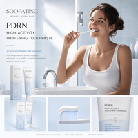 Dentifrice OEM Marque Privée PDRN Haute Activité, ADN de Saumon, Soin des Gencives Blanchissant, Renforce l'Émail, Soin Buccal Quotidien 120g