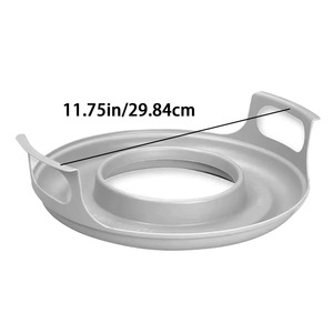 Nouveau support de plat pour micro-ondes anti-déformation en PP, pour la cuisson à domicile, facile à nettoyer, pour bols et plats vapeur - Product Image 3