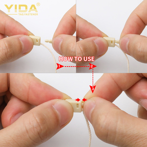 May mặc trắng treo chuỗi <span class=keywords><strong>tag</strong></span> Rope quần áo may mặc nhựa snap ốc vít treo <span class=keywords><strong>tag</strong></span> bông sợi dây thừng - Product Image 3