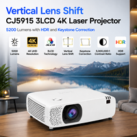 Projecteur laser 4K 3LCD Long Life Laser CJ5915 5200 lumens avec une durée de vie du laser de 30 000 heures