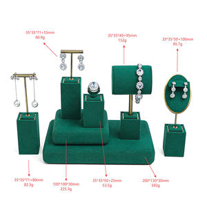 Zebo Custom <b>Jewelry</b> Display <b>Stand</b> Advanced Green <b>Jewelry</b> Display <b>Stand</b> Set Drawer <b>Jewelry</b> Rack for <b>Jewelry</b> Store Display - Product Image 6