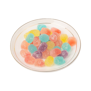 Bonbons gélifiés <span class=keywords><strong>fruit</strong></span>és à la texture dure, multicolores, garnis, en boîte, certifiés Halal - Product Image 3