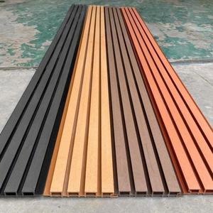 Panneaux muraux <span class=keywords><strong>en</strong></span> composite <span class=keywords><strong>bois</strong></span>-plastique pour extérieur, rainurés, revêtement mural extérieur, imperméables et ignifuges, panneaux muraux <span class=keywords><strong>en</strong></span> WPC - Product Image 2
