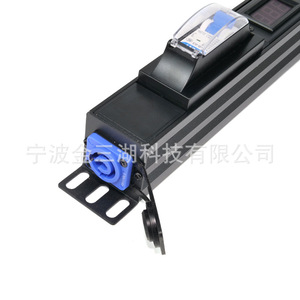 Regleta de alimentación PDU de 6 tomas 220V con pantalla LED, enchufe de extensión industrial - Product Image 5