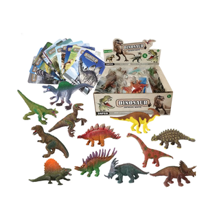 Ensemble de modèles de dinosaures réalistes en PVC écologiques, jouets éducatifs pour la petite enfance, jouets cognitifs, figurines d'animaux en résine - Product Image 2