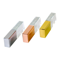 Clé USB 2.0 en cristal personnalisable avec logo, idéale pour mariage, 2 Go, vente en gros