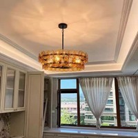 Luminaires suspendus LED de style nordique pour salle à manger, hôtel, salon, lustres en verre modernes et luxueux