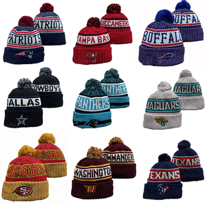 Gorro de Punto Unisex de Alta Calidad para Invierno, 100% Algodón, Bordado 3D, Estilo Fútbol Americano <span class=keywords><strong>NFL</strong></span> - Product Image 1