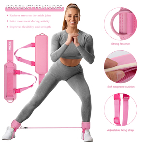สายรัด<span class=keywords><strong>ข้อ</strong></span>เท้าคุณภาพสูงสำหรับเครื่องออกกำลังกายแบบเคเบิล ยี่ห้อ LADYGLOW สำหรับการออกกำลังกายกล้ามเนื้อสะโพกและขา ปรับระดับได้ - Product Image 3