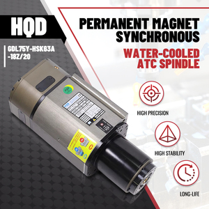 Motor de Husillo de 20kw HQD GDL75Y-HSK63A-18Z/20 con Cambio Automático de Herramienta, Refrigerado por Agua, para Máquina de 5 Ejes, Motor de Husillo de 20kw HQD GDL75 - Product Image 5