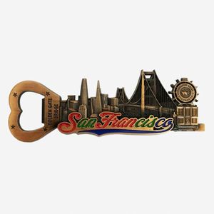 San Francisco Tourism <b>Memorial</b> Building Scenic Magnet with Bottle Opener, San Francisco, USA - Product Image 4