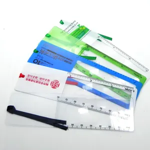 Lupa de cartão de visita de pvc, design personalizado, tarnsparente, cartões de visita