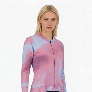 Maillot de cyclisme unisexe à manches longues, imprimé, respirant, coupe-vent, anti-transpiration, multicolore, service OEM de haute qualité pour événements cyclistes - Product Image 4