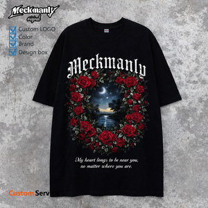 T-shirt pour homme Meckmanly, manches courtes, col rond, imprimé photo, coupe décontractée, tissu en jersey de coton respirant - Product Image 3