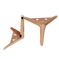 Pieds de canapé en métal triangulaires pour meubles, support de canapé en fer, vente en gros du fabricant, pour meuble TV/tables d'appoint