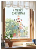 Adornos Navideños para Ventanas con Diseño de Árbol de Navidad, Resistentes a los Rayos UV, Impermeables, Ecológicos, Removibles y Reutilizables, Decoración Festiva para el Hogar