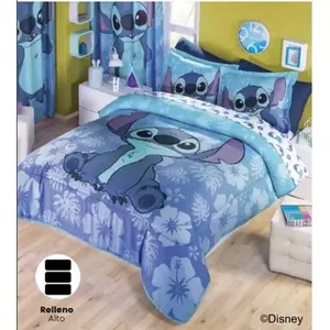 Duetto doppio lavabile con fodere punto in blu Concord