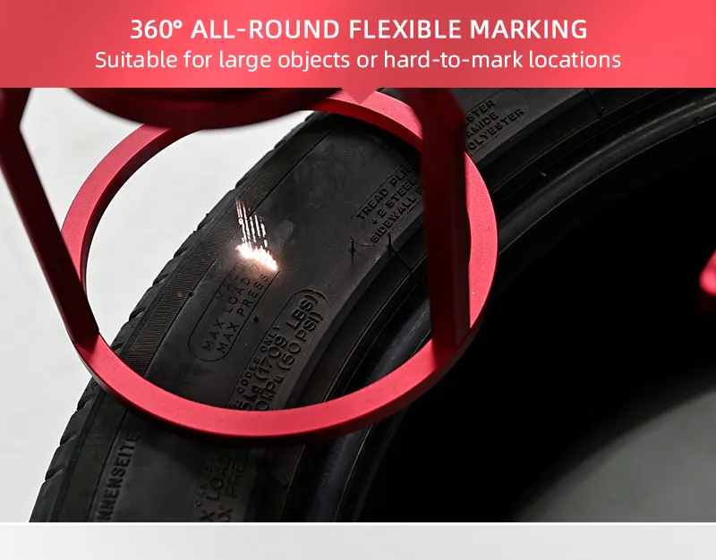 20W 30W 50W Fiber Optic Split Handheld Laser Marking Machine with Good Price for Tire