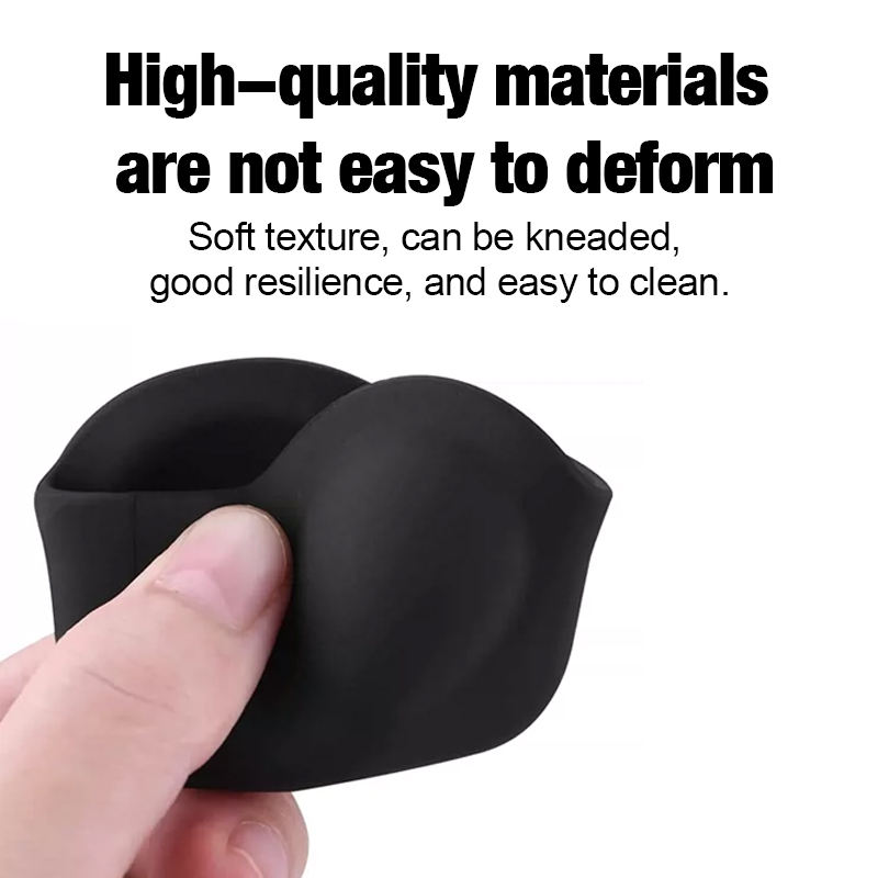 Black Durable Len Cap for Insta360 X3 Soft Silicone Protective Case Cover Protector for Insta 360X3 Action Camera Accessory