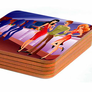Top Quality Resin Finishing Cup Coaster MDF Cork Coster