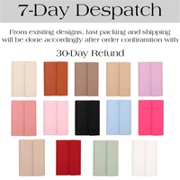 Hongbo Best Seller – Porte-cartes de visite A6 en cuir grainé gaufré 14 couleurs, classeur fin à anneaux avec fermeture à bouton pour bureau/cadeau de Noël