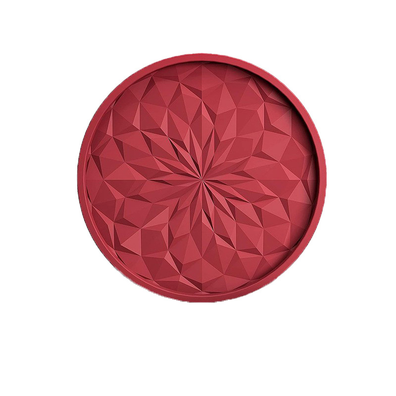Posavasos individual rojo